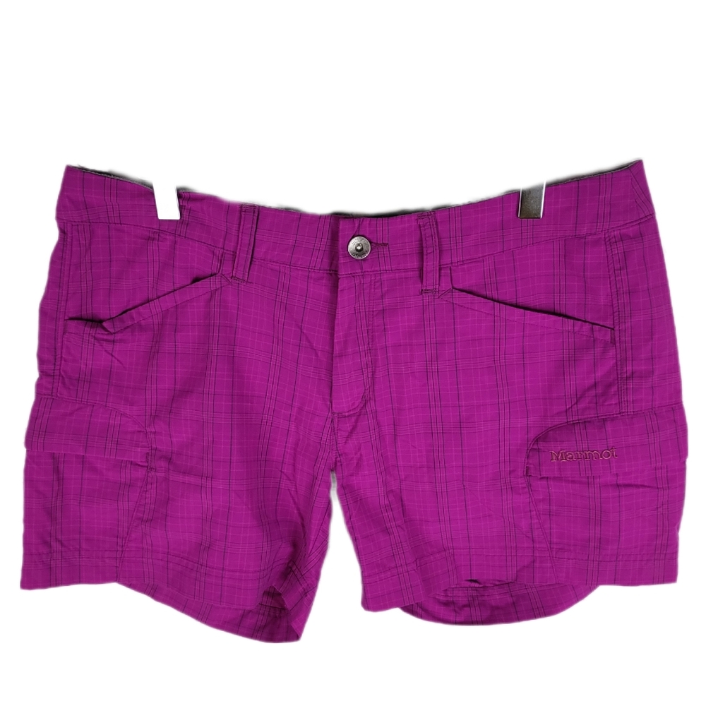 MARMOT | plaid interior drawstring shorts